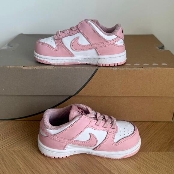 Nike Dunk Low ‘Pink/White’ Toddler Sneakers - SZ 7 C - Picture 12 of 12